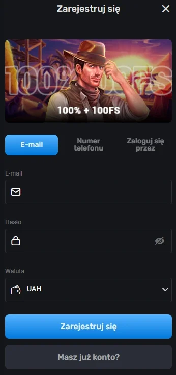 SpinBounty Casino rejestracja